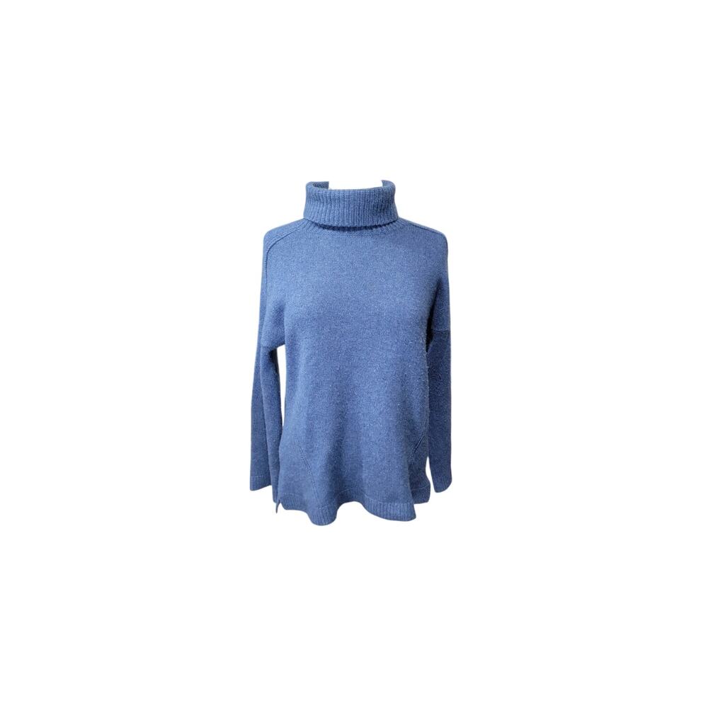 Ply Cashmere 100% Cashmere Turtleneck Sweater XS | Blue